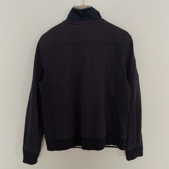 Vintage style BUGATTI World Traveller Full Zip Dark Blue Men's Sweater Size L - Picture 6 of 10